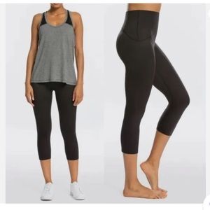 Size 3X Spanx Lamn Cropped Leggings Women Seamless Yoga Athletic Black